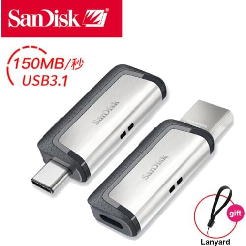 Sandisk Pendrive 32GB usb c Flash Drive 64GB 128GB 256GB SDDDC2 Type C Disk On Key Cle USB Computer Gift USB 3.1 For Galaxy