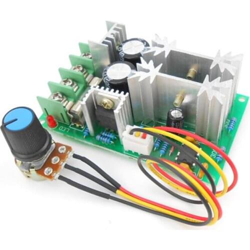 DC Motor Speed Controller Switch PWM Fan DC Motor Speed Controller Module 1200W 20A DC 12V/24V/36V/48V 25KHZ