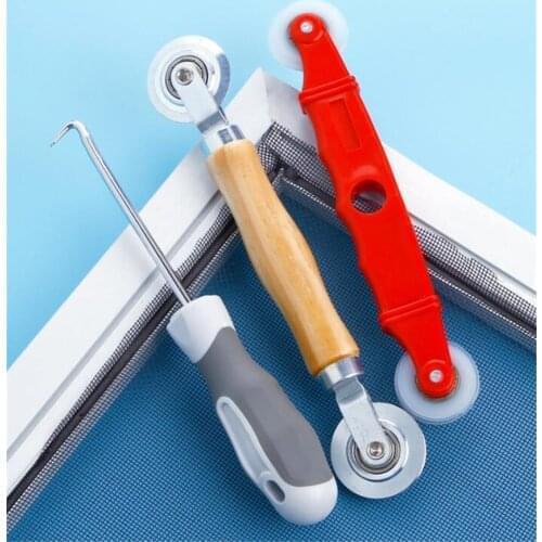 Electroplating Window Screen Roller Spline Repair Roller Hand Spline Roller Rolling Tool DIY Screen Window Repair Kit