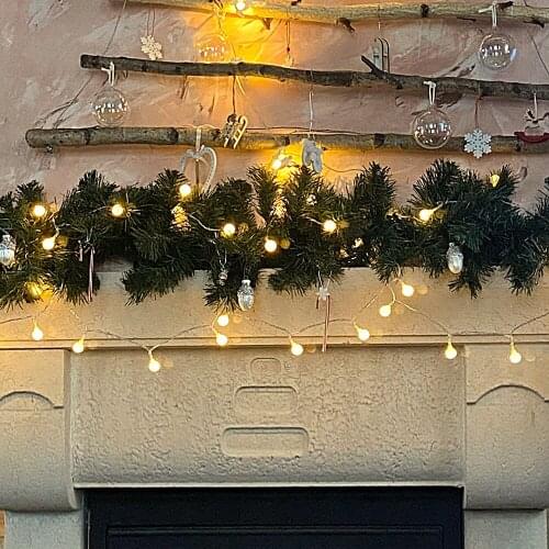 3m 6m Ball LED String Lights Powered By AA Battery Warm Fairy Garland Wedding Birthday Party Christmas Decorations For Home Room