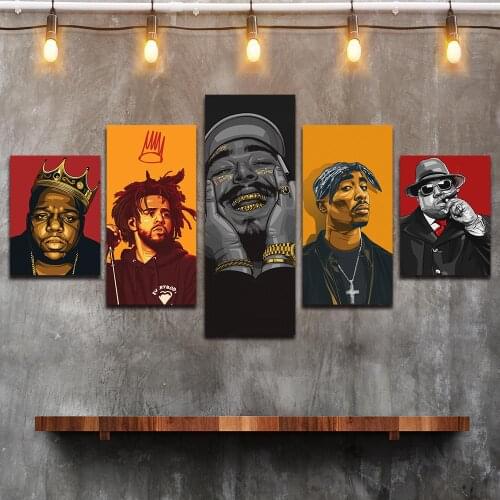 Canvas Paintings on The Wall Art Post Malone Posters and Prints Modern Pictures for Living Room No Frame