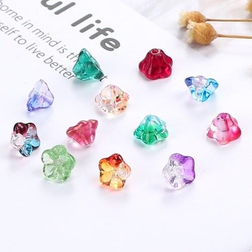 Daffodil Petals 5x8MM 20Pcs Crystal Czech Glass Beads With Hole Rhinestones For Diy Jewelry Apparel Shoes Accessories