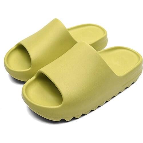 Summer New Couples Home Bathroom Slippers Womens Thicken EVA Soled Anti-skid Coconut Slides Lovely Beach Sandals Shoes