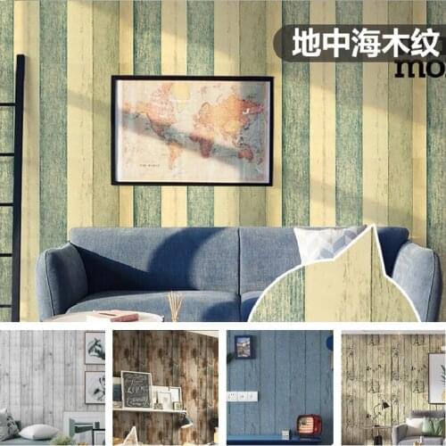 3D Imitation Wood Grain Panel Wallpaper Waterproof PVC Self Adhesive Vinyl Wood Wallpapers Roll For Library Bedroom Living room
