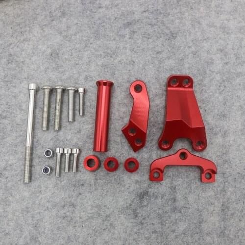 For Kawasaki ER6N ER-6N 12- 16 CNC Adjustable Steering Stabilizer Damper Bracket Mount Holder Aluminum Accessories