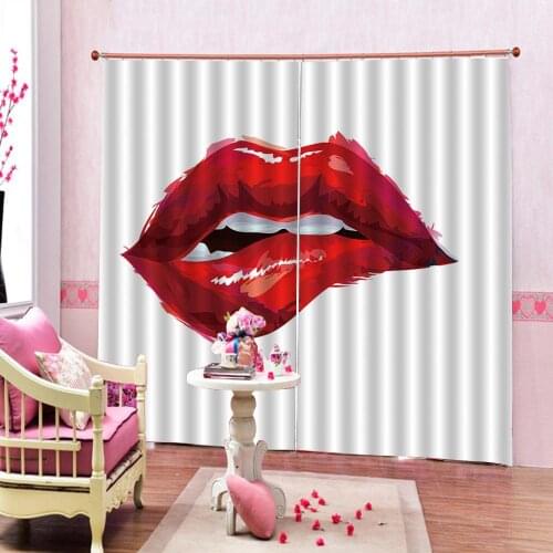 3D Curtain Luxury Blackout Window Curtain Living Room romantic curtains for bedroom wedding room