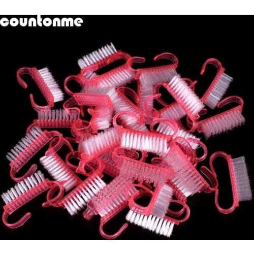 50Pcs Nail Dust Brush Cleaning Remove Dust Powder Nail Art Manicure Pedicure Soft Remove Pink Acrylic Clean Brush for Nail Care