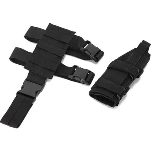 Military Tactical Mini Drop Leg Panel with Universal Pistol Holster Outdoor Hunting Hanging Suit Equip