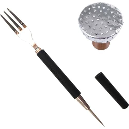 1Pcs Fork Hookah Sheesha Tinfoil Puncher for Shisha Bowl Chicha Narguile Cachimba Nargile Tobacco Cigarette Accessories