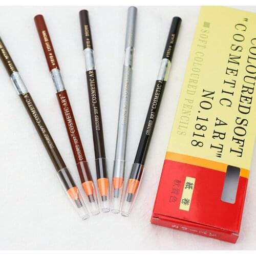 12pcs/set Brand Eyebrow Pencil Waterproof Microblading Pen Enhancer Eye Brow Long-lasting Eyebrow Easy Wear Tint Dye Makeup Tool