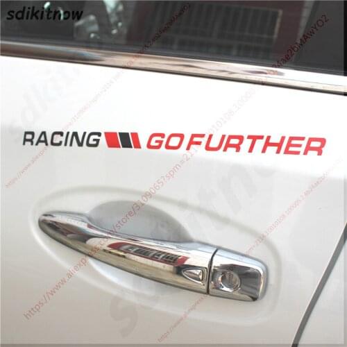 2pcs Car Racing Sports Decal Go further Sticker For Ford Fusion Everest Escape Explorer Edge Mondeo Focus Ecosport Fiesta Kuga