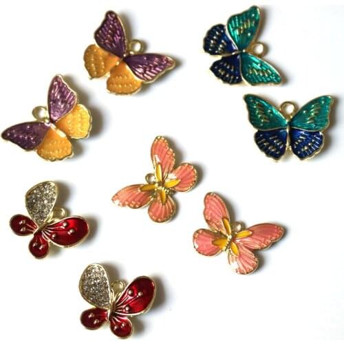 2pcs/lot DIY craft supplies for jewelry clothing Alloy metal craft supplies artesanato costura butterfly sewing accessories