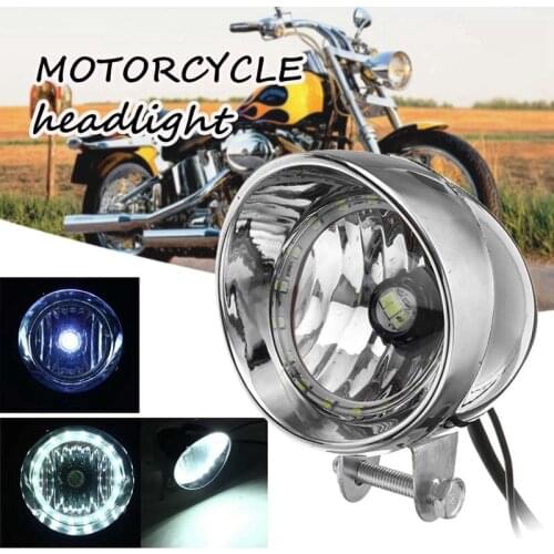 2PCS Motorcycle LED Passing Spot Light Fog Light Fog Lamp Angel Eye Light Headlight