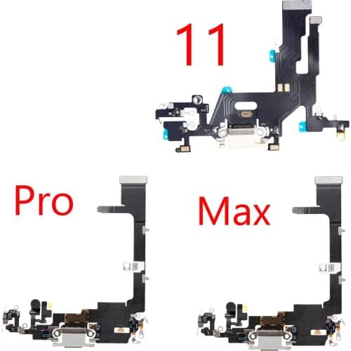 5pcs/lot USB Charger Port Connector Flex For iPhone 11 Pro max Dock Charging Flex Cable Replacement