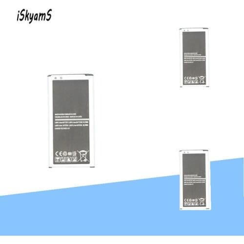 ISkyamS 3x 2800mAh EB-BG900BBE EB-BG900BBC Replacement Battery For Samsung Galaxy S5 SV I9600 G900A G900P G900T G900V