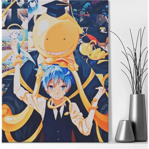 Ansatsu kyoushitsu KoroSensei Anime Collage Home Decor Canvas Posters Prints Decoration Art Wall Pictures Living Room Painting