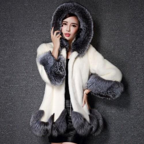 Clobee Gray Fur Coats