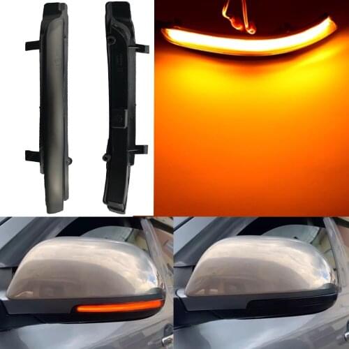 For Skoda Octavia 2009-2013 for SUPERB 2008-2014 LED Side Wing Dynamic Turn Signal Light Rearview Mirror Indicator