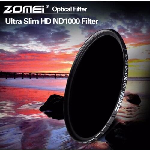 Zomei HD MC ND1000 10-Stop ND3.0 52/58/67/72/77/82mm Neutral Density ND Filter for Canon Nikon Sony Sigma Camera Lens