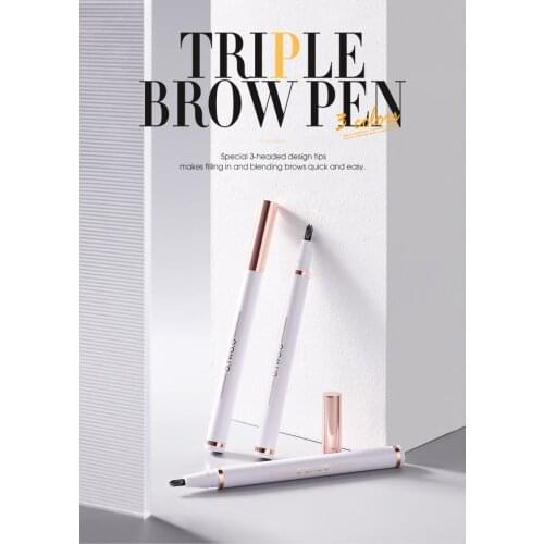 Hot Sale Solid Makeup Eyebrow Pencil Trident Simulation Long Lasting Waterproof Non-smudge Convenient And Easy To Use TSLM1