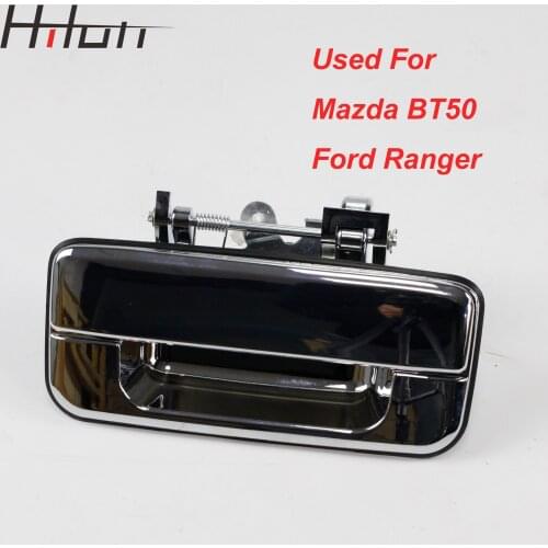 Chrome Tailgate handle Trunk open catcher handle for Mazda Bt50 pickup ford ranger 2006-2012