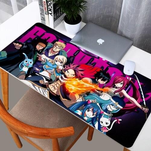Fairy Tail Gaming Mouse Pad Large Mouse Pad Gamer Big Mouse Mat Computer Mousepad Rubber Mause Pad Game Keyboard Desk Mat