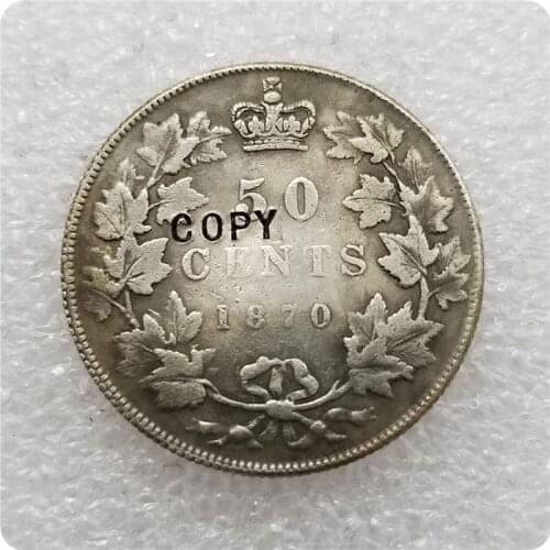 Canada 1870 50 Cents Coin COPY