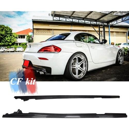 CF Kit Carbon Fiber Side Skirts Bumper Lip For BMW E89 Z4 2009-2015 Body Kit Car Styling