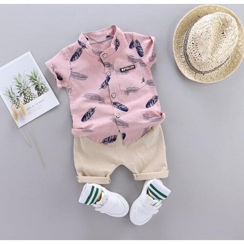 Cartoon Toddler Baby Boy Outfits Set 1-4years Infant Baby Boys Clothes Set Cartoon T-shirt Tops+shorts Summer Outfits 2021