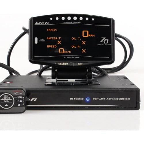 Full Kit Sports Package 10 in 1 BF CR C2 DEFI Advance ZD Link Meter Digital Auto Gauge With Electronic Sensors