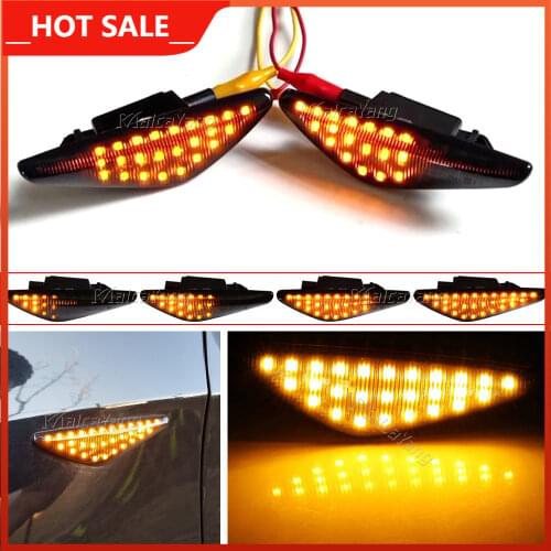 2Piece Sequential Flashing LED Turn Signal Side Marker Lights For BMW X3 F25 X5 E70 X6 E71 E72 Blinker Lamps 63137171007/8