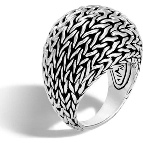 Exaggeration Silver Color Rings Men Fashion Big Round Wide Midi Ring Hot Punk Rock Rings Jewelry Anniversary Gifts