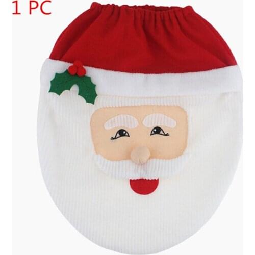 Christmas Decorations For Home Cover Christmas Toilet Seat Snowman Toilet Lid Cover Xmas Natal Navidad Decoration