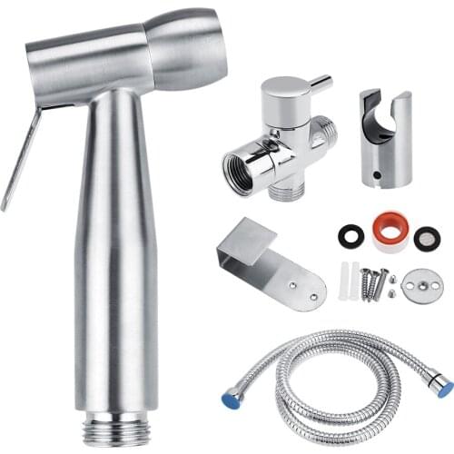 Stainless Steel Hand Held Toilet Bidet Sprayer Bathroom Shower Water Spray Head Cleaning G1/2