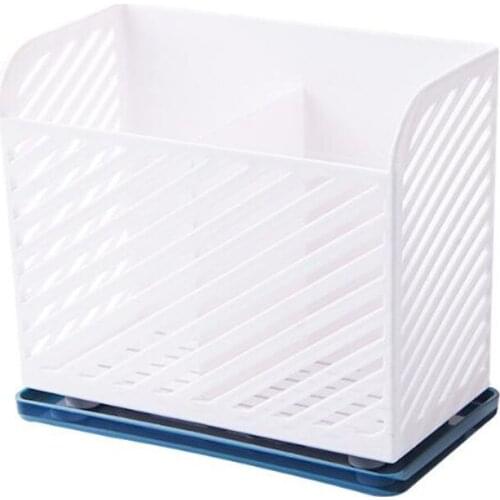 Drain Tableware Storage Box Spoon Chopsticks Fork Organizer Case Multifunction Hollow Cutlery Holder Kitchen Storage Containers