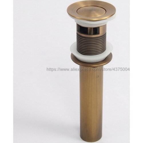 Bathroom Basin Faucet Sink Pop Up Drain Overflow Antique Brass bathroom parts faucet accessories Brand New Nsd002