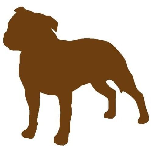 Stafshire Bull Stickers Terrier Dog Pet Lover Vinyl Decal Stickers car motorcycle laptop 12 cm x 11.5 cm