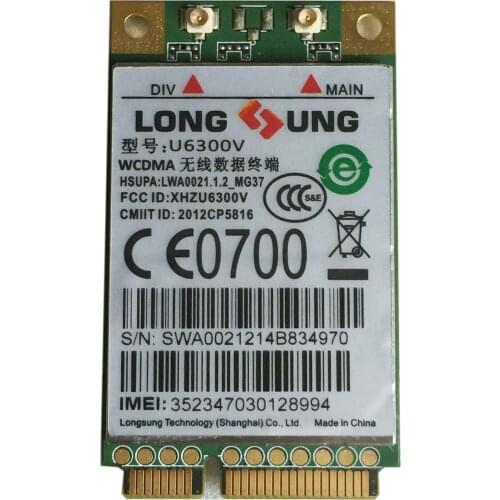 U6300V Long SUNG 3G wireless module MINI PCIE WCDMA/HSPA 100% NEW ORIGINAL