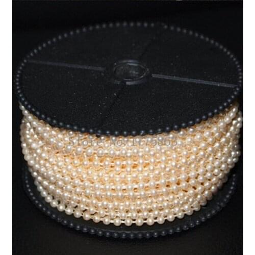10m of 2.5mm Bead Pearl String (Ivory) for Craft , Wedding Decoration AA7951