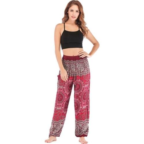 Pantalon Mujer 2020 Sweatpants Palazzo Pants High Vadim Hot Sale Special Offer Flat Free Shipping Print Casual Women