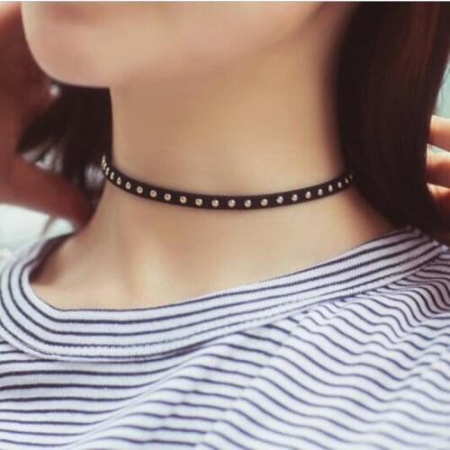 2021 new Arrive Black Velvet Choker Necklace Goth Gothic Handmade Retro Burlesque for women jewelry Gift wholesale