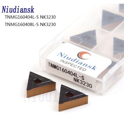 10Pcs TNMG160404L-S TNMG160408L-S NK3230 High Quality Turning Blades CNC Metal Lathe Tools Carbide Inserts For Steel Processing