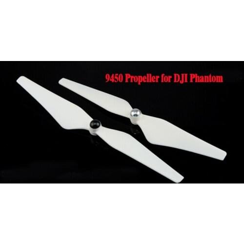 2 pairs/lot 9450 9.4*5.0 Self-locking White Propeller Prop (2xCW/2xCCW) for Phantom 1/2/3 Version Quadcopter Multicopter