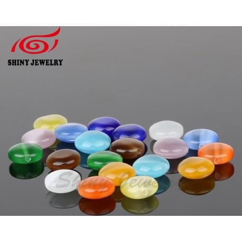 20pcs Fashion Jewelry Material Oval Beads Cat Eye Stone For Jewelry Making Loose Beads DIY Jewelry Making Necklace Bracelet