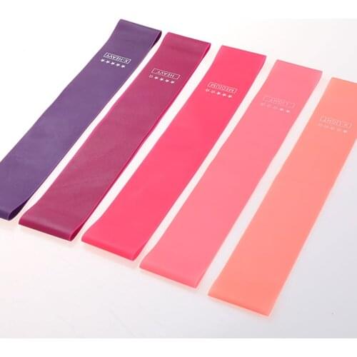 5/10 pcs Pink-purple Gradient Resistance Band Suit Sport Fitness Resistance Bands Portable Fitness Workout Equipment Yoga Bands