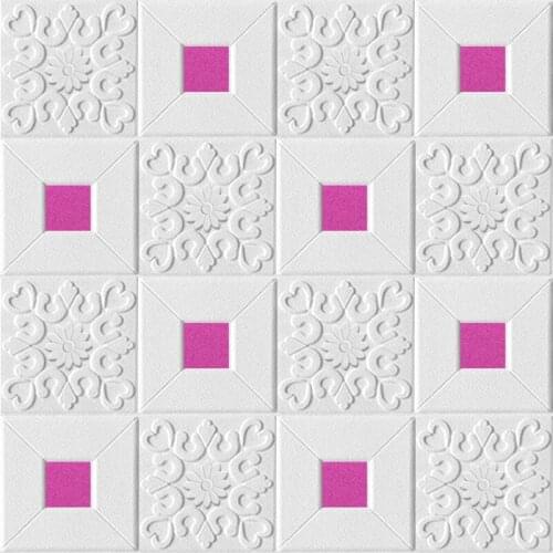 70*77 3D wall stickers self-adhesive ceiling decorative stickers living room bedroom TV background wallpaper foam wallpaper