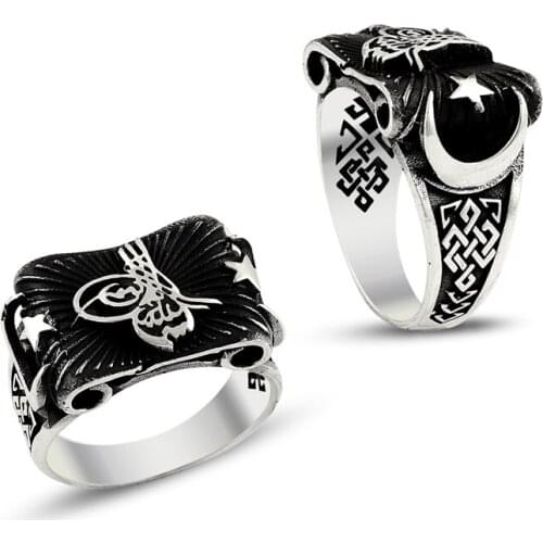 925 Silver Handmade Nationalist English Men Rings