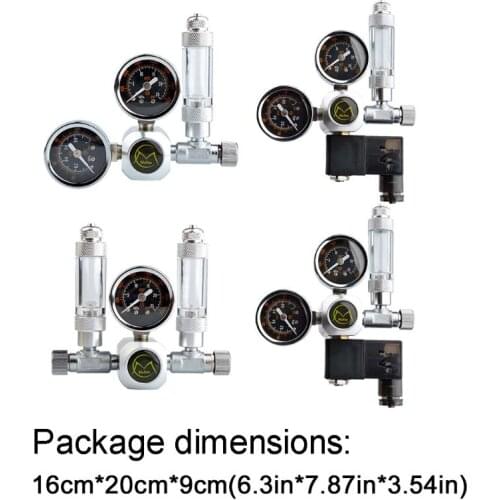 Aquarium CO2 Pressure Regulator Electromagnetic Pressure Gauge System Regulator AXYC