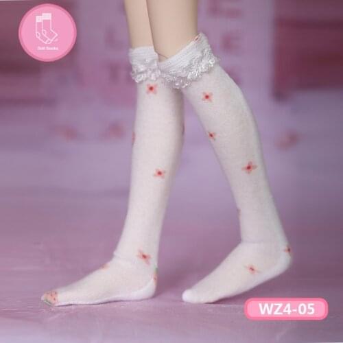 Long Socks For Doll BJD 1 pair socks Fashion Mini Toy Lace socks for 1/4 bjd Dolls