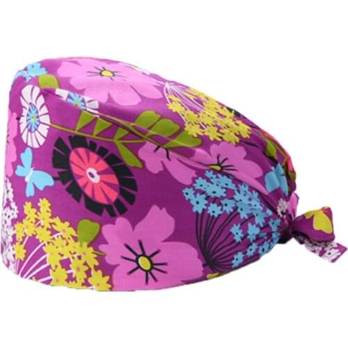 New Heart Cartoon Print Nurse Hats for Women Gorro Enfermera Beauty Salon Pharmacy Bonnet Cap Doctor Surgicals Cap Gorras Hombre